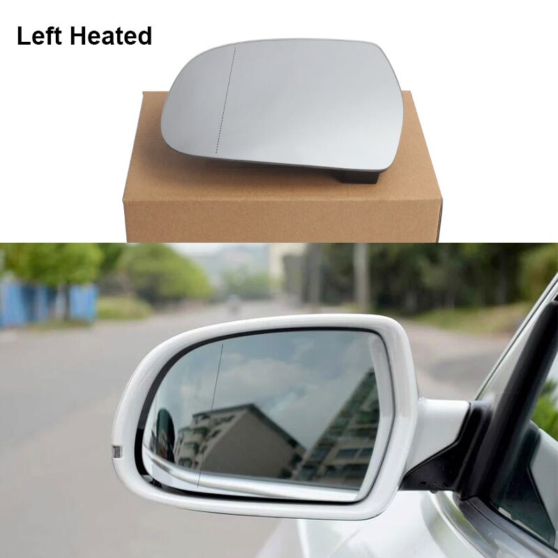 Left Side Heated Rearview Wing Mirror Glass For AUDI A4 S4 B8.5